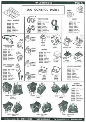 School Bus Air Conditioning Control Switch