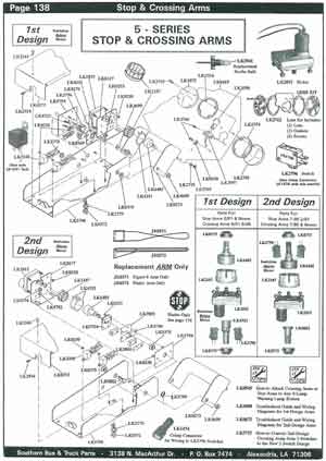 5-Series Crossing Arm Switches for School Buses