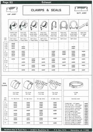 School Bus Exhaust Clamps and Seals