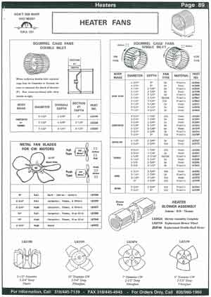Blower Wheel for School Bus Heater