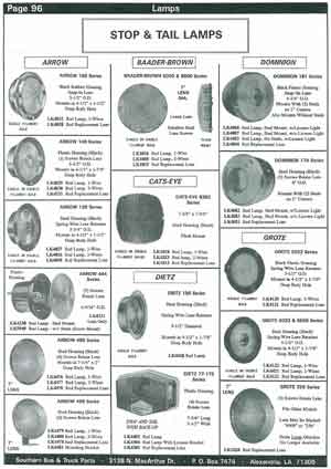 Stop and Tail Lamps for School Buses