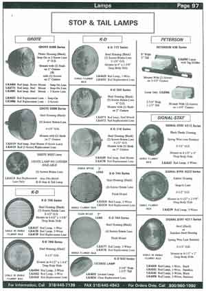 School Bus Brake and Tail Lamps