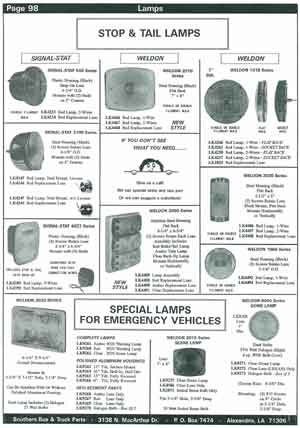 Brake and Tail Lamps for School Buses