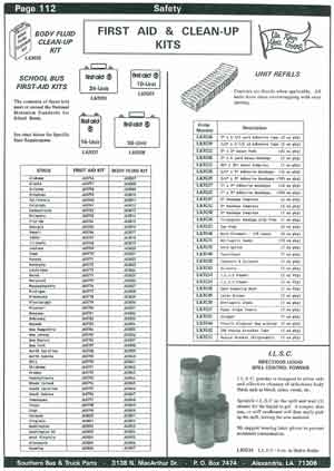 School Bus Clean-up Spill Kits