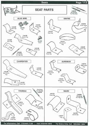 Seat Clips for School Buses
